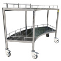 Medical Operating Room Curved Instrument Trolley Material Stainless Steel Price